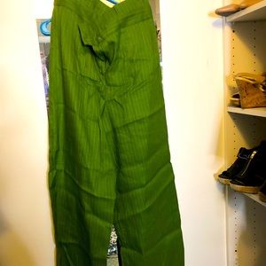 COPY - NWT lime green pinstripe wide leg pant bottoms